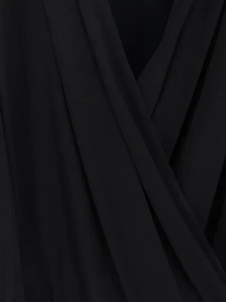 Satynowa bluzka Semicouture kopertowa czarna