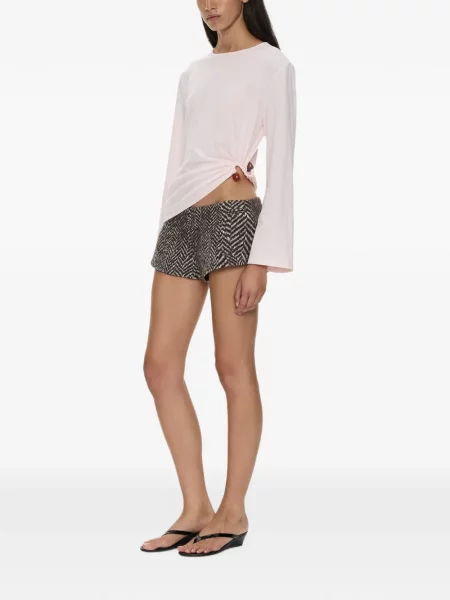 Lung tricou Christopher Esber roz