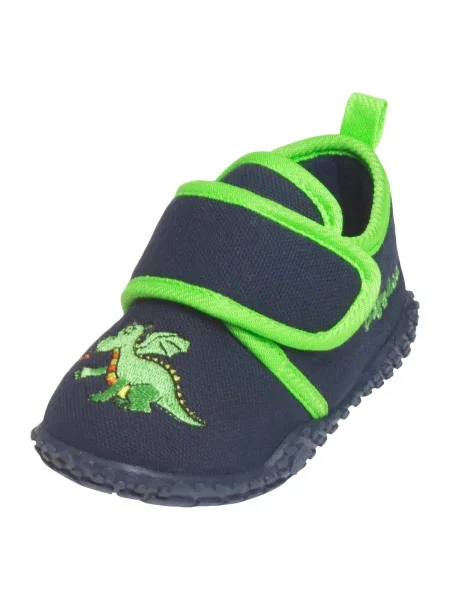 PLAYSHOES Papuče Drache morsko / limeta zelena / neonsko zelena / tamno narančasta plava