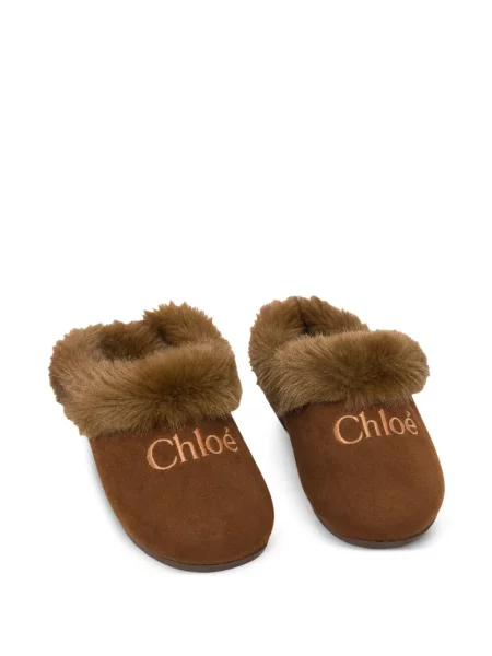Dětské bačkory Chloé hnědé