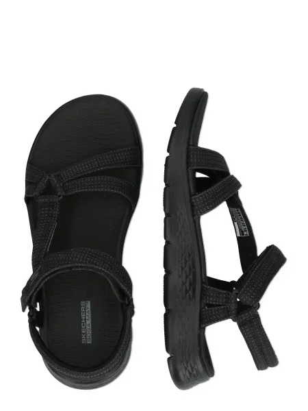 Pántos félcipő Skechers fekete