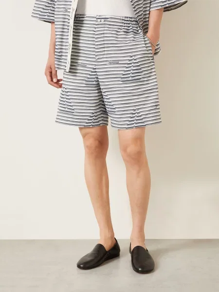 Jacquemus Szorty Le Short Calecon blau białe
