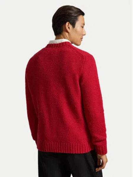 Polo Ralph Lauren Pulover smeđa crna / bijela crvena