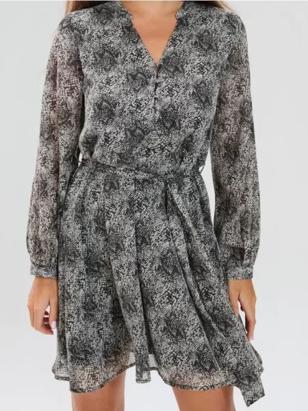 Сукня з тваринним принтом різнобарвний