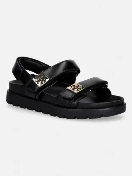 Papuci Tory Burch din piele negru