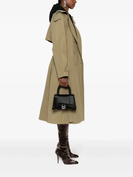 Mažas rankinė Balenciaga Hourglass satino juoda