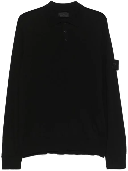 Pulover Stone Island cu strasuri negru