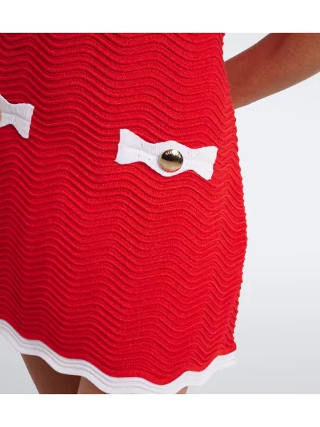 Rochie Retrofete tricotate roșu