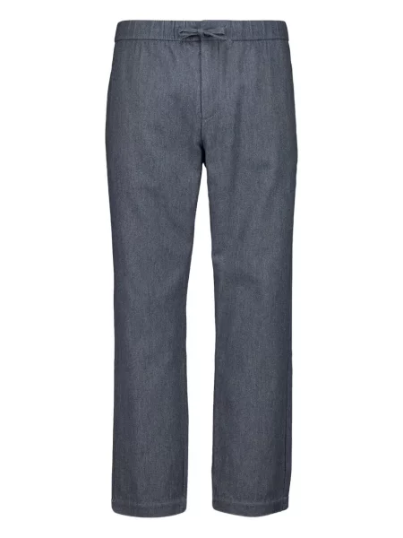 Pantaloni Frescobol Carioca cu model herringbone albastru