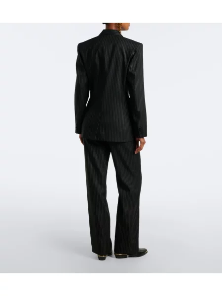 Pantaloni Isabel Marant de lână negru