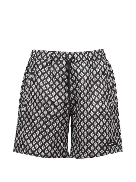Pantaloni scurți Mlvince cu imagine negru