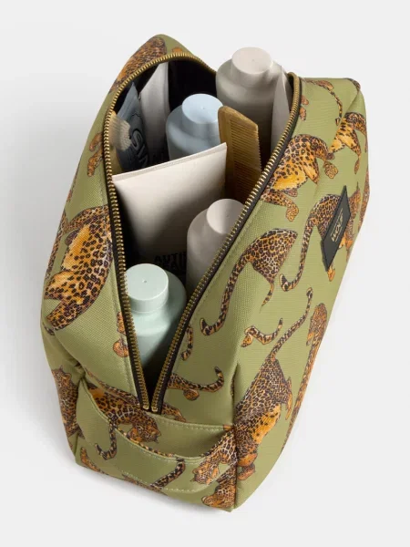 WOUF kosmetyczka Avo Leopard zielona