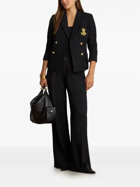 Μπλέιζερ Lauren Ralph Lauren διπλόκουμπα μαύρο