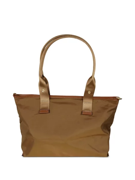 Bőr shopper táska Lancel autogrammal barna