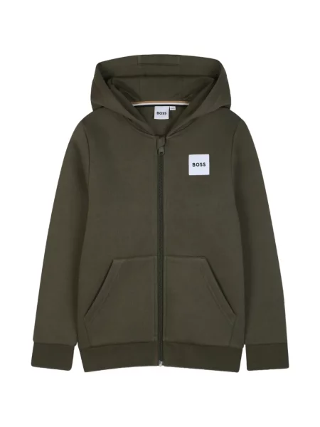 Bluza z kapturem dziecięca Bosswear zielona