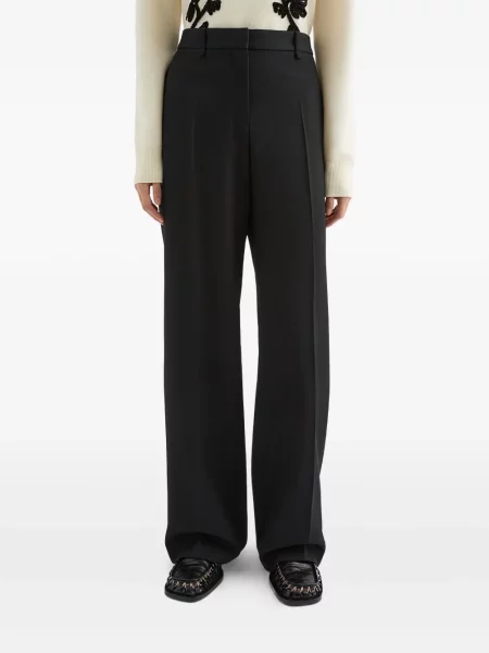 Μάλλινο παντελόνι Jil Sander μαύρο
