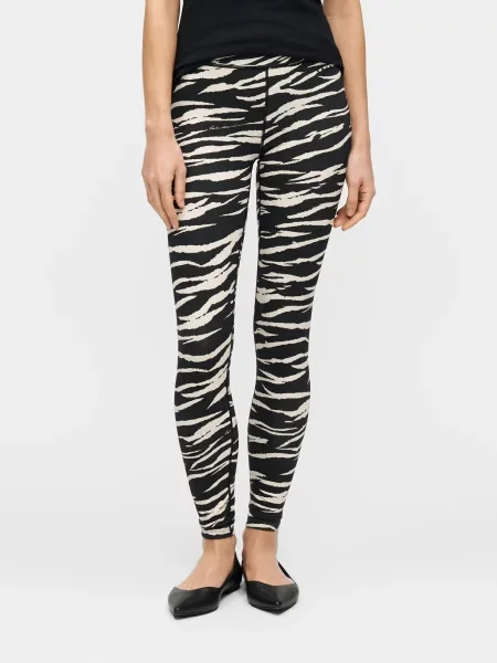 Lala Berlin Leggings Lea világos bézs fekete