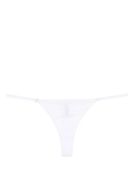 Chiloți tanga Maison Close alb