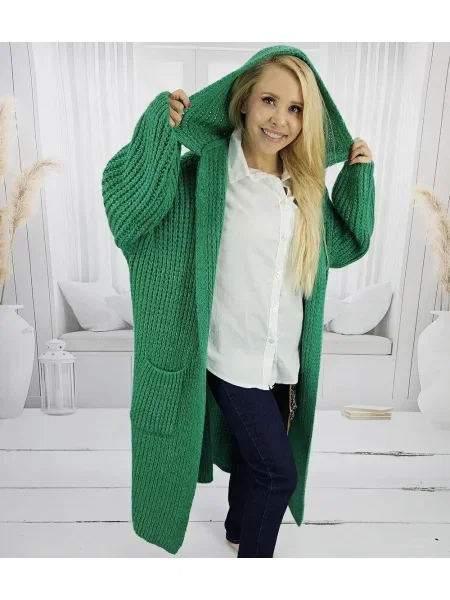 Cardigan Pri lung verde