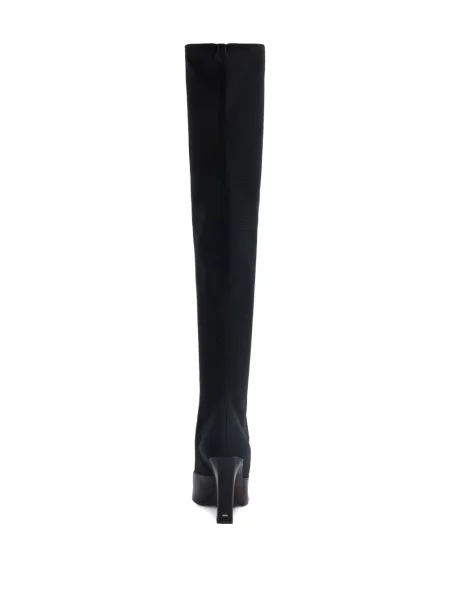 Botine Giuseppe Zanotti cu vârf pătrat negru