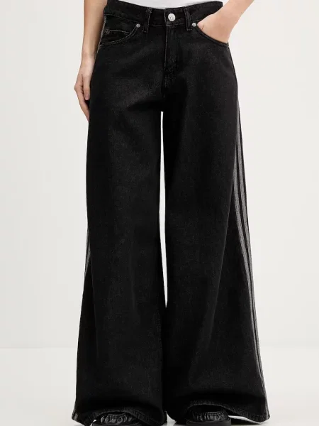 Adidas Originals jeansy Firebird czarne