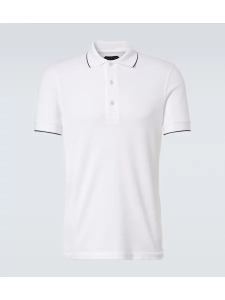 Tricou polo Tom Ford alb