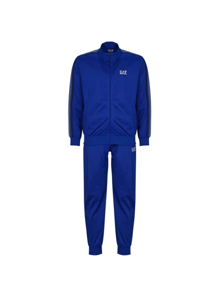 Obleka ukrojena obleka Emporio Armani Ea7 modra