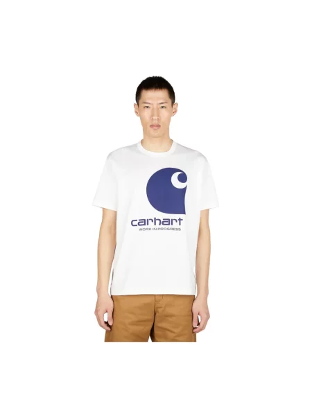 Koszulka Carhartt Wip z nadrukiem biała