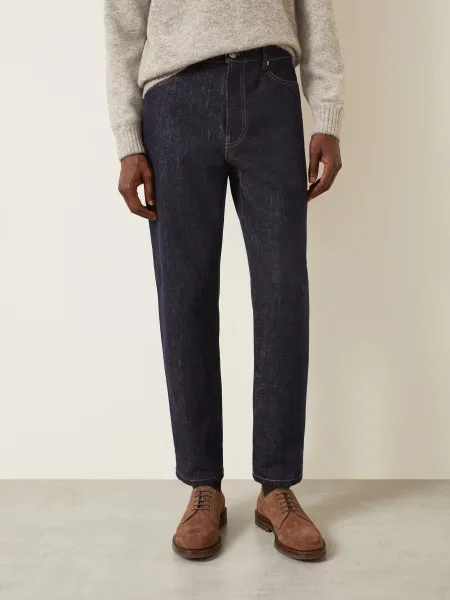 Brunello Cucinelli Džíny Iconic Fit denim raw