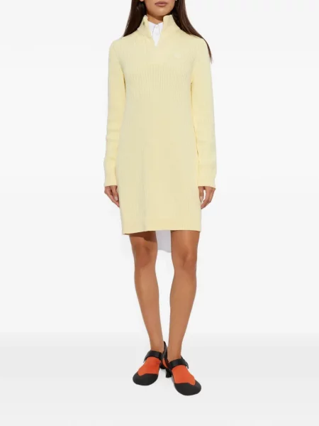 Rochie mini Loewe tricotate galben