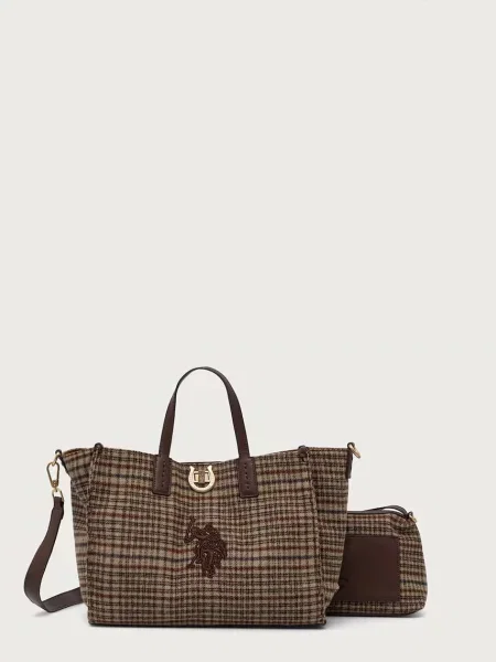 U.S. Polo Assn. geantă shopper pentru femei cu MIDDLETON maro