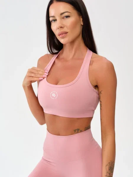 Stanik sportowy fitness Rough Radical Zoya Sports Bra różowy