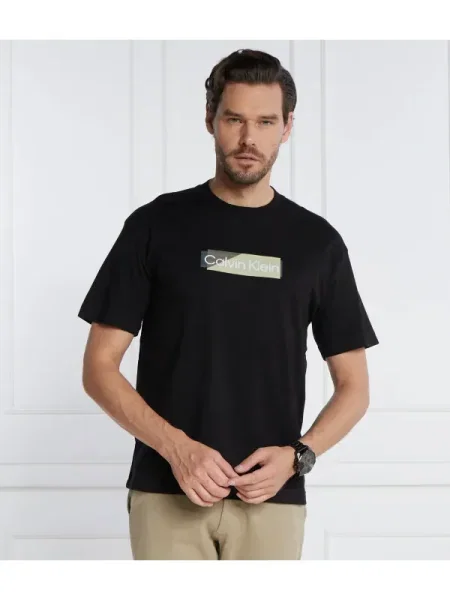 Calvin Klein Tricou LAYERED GEL LOGO negru