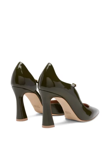 Pantofi cu toc Malone Souliers cu cataramă verde