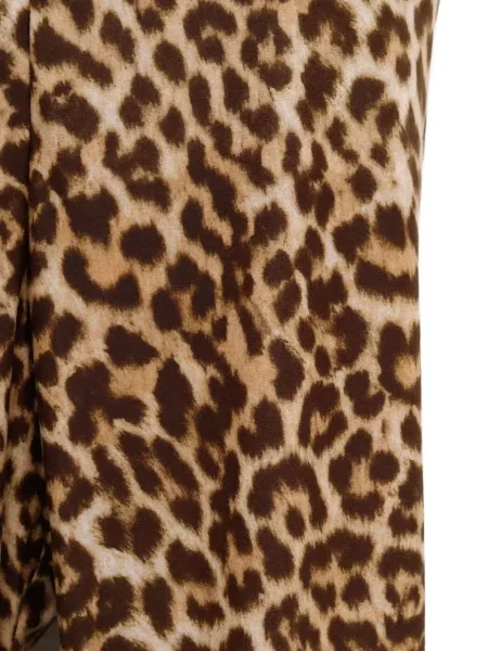 Панталон Duran Lantink с леопардов принт кафяво