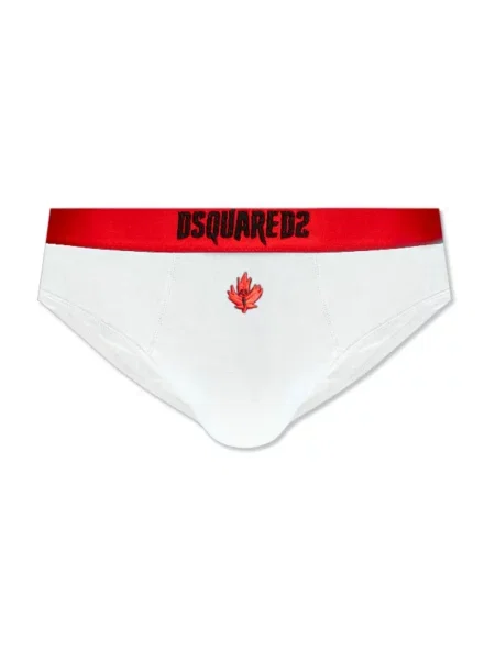 Majtki Dsquared2 z logo białe