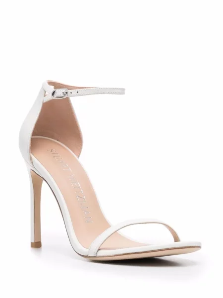 Sandale Stuart Weitzman din piele alb