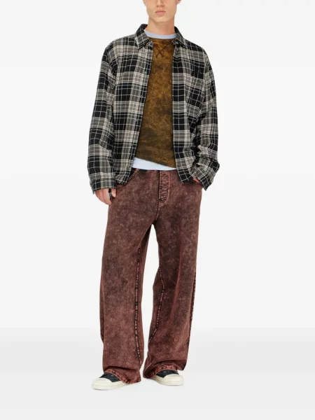 Lung tricou Diesel maro