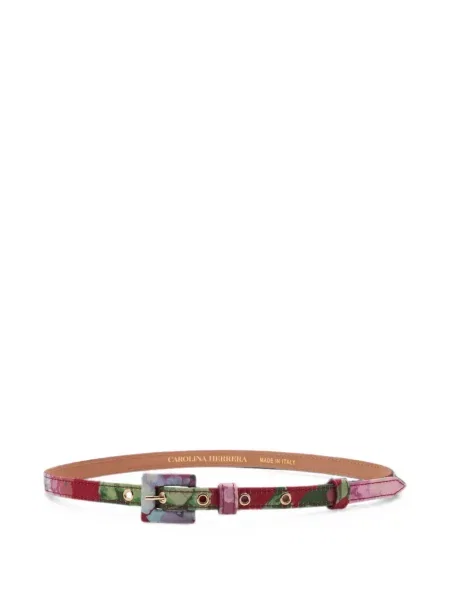 Curea Carolina Herrera cu imagine skinny fit roșu