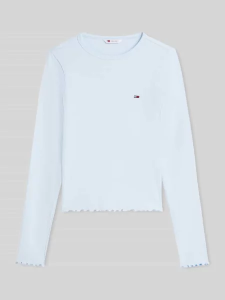 Bluzka z długim rękawem o kroju slim fit z mieszanki bawełny Tommy Jeans