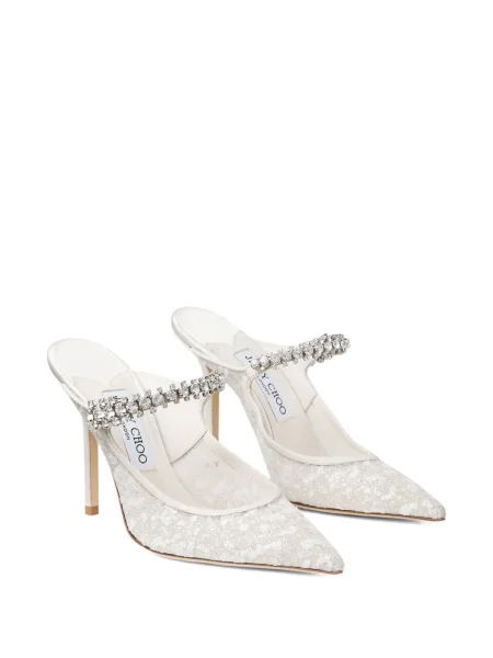 Pantofi cu toc Jimmy Choo alb