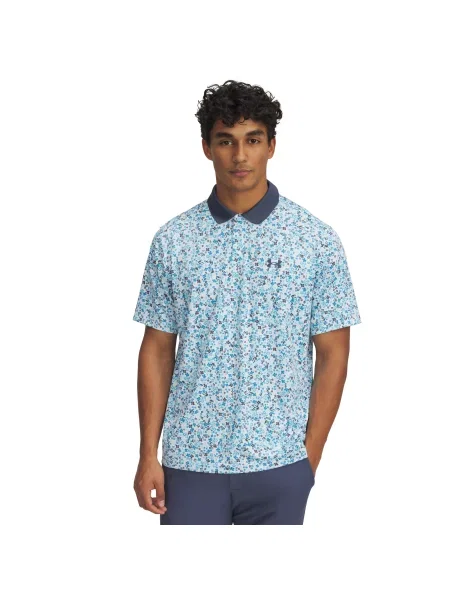 Polo Under Armour cu imagine gri