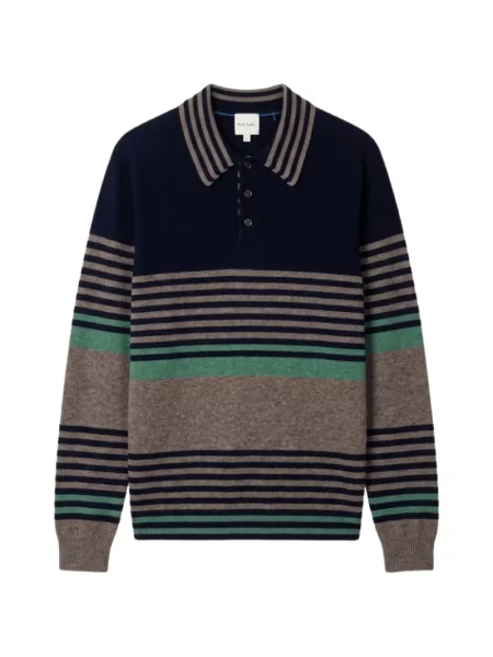 Prugasta s ovratnikom polo majica Paul Smith plava