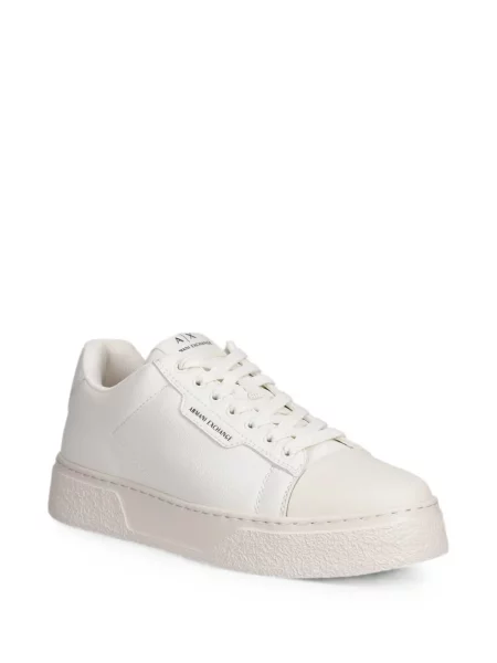 Sneakerși Armani Exchange cu imagine alb