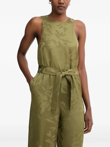 Cu centură salopetă Armani Exchange din jacard verde