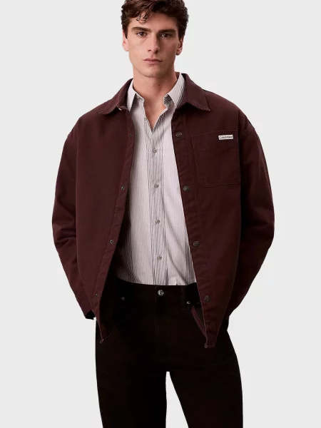 Утеплена сорочка Calvin Klein Jeans коричнева