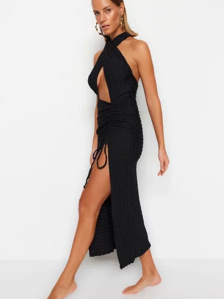 Rochie maxi Trendyol negru