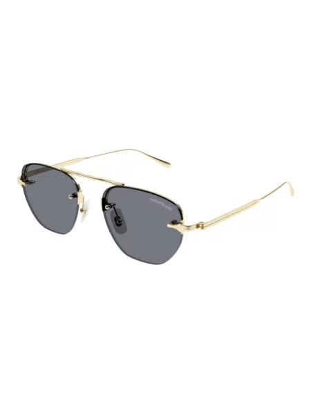 Montblanc okulary przeciwsłoneczne złoty żółte