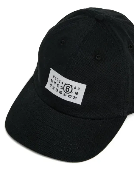 Czapka z daszkiem dziecięca Mm6 Maison Margiela czarna