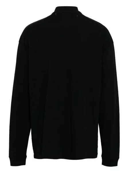 Hanorac cu glugă Off-white de jumătate de fermoar alb